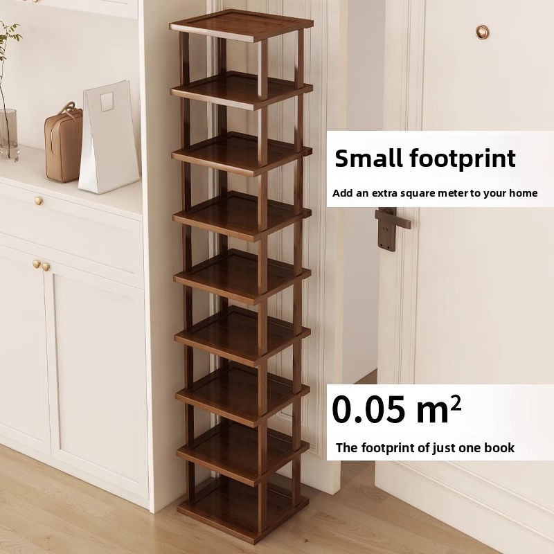 Shoe Rack Cabinet Narrow Entryway - Çay Rengi Giriş Yolu Ayakkabılık, Ev