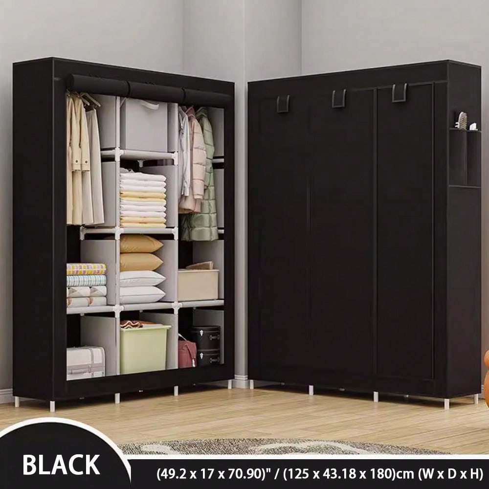 Wardrobe Closet Portable Fabric Cover - 71 İnç Taşınabilir Dolap Gardırop Modern