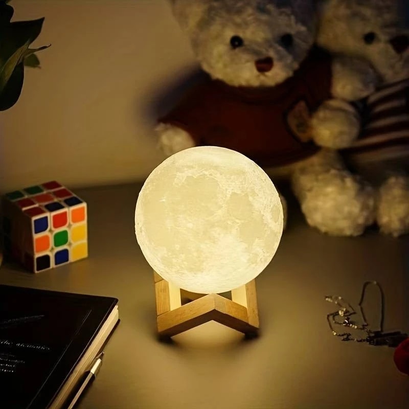 Floating Nightstand With Led Light - 1 LED ay ışığı Galaxy ışık,
