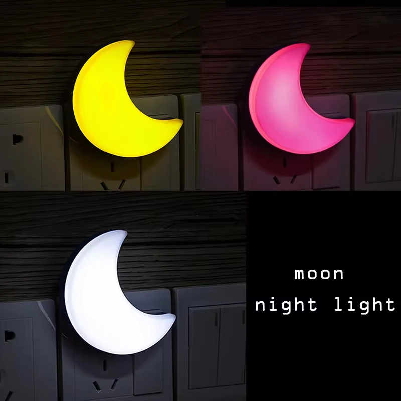 Floating Nightstand With Led Light - 220V Ay Işığı Gece Lambası AB