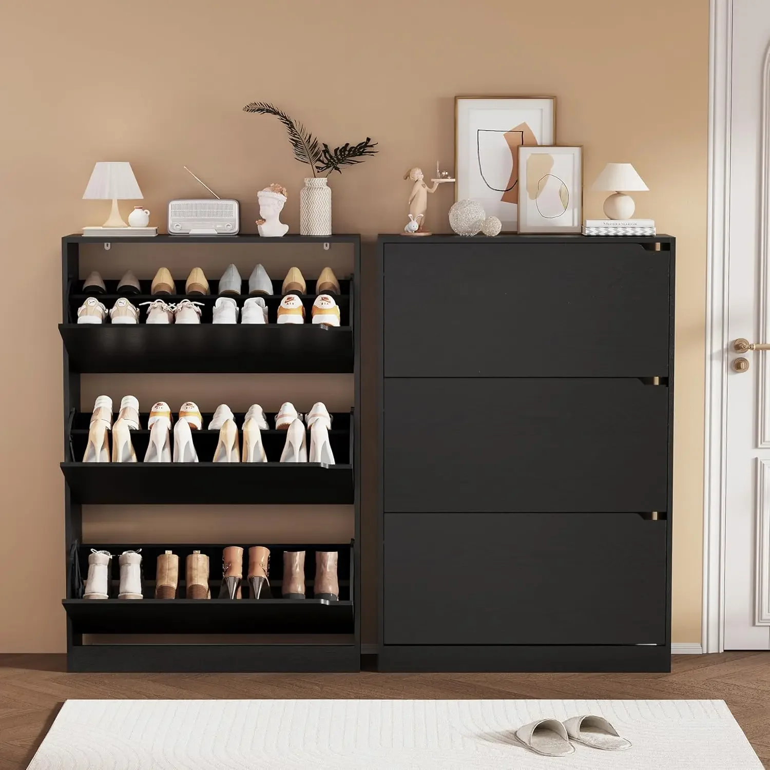 Shoe Rack Cabinet Narrow Entryway - Ayakkabı Saklama Dolabı, Giriş Yolu için