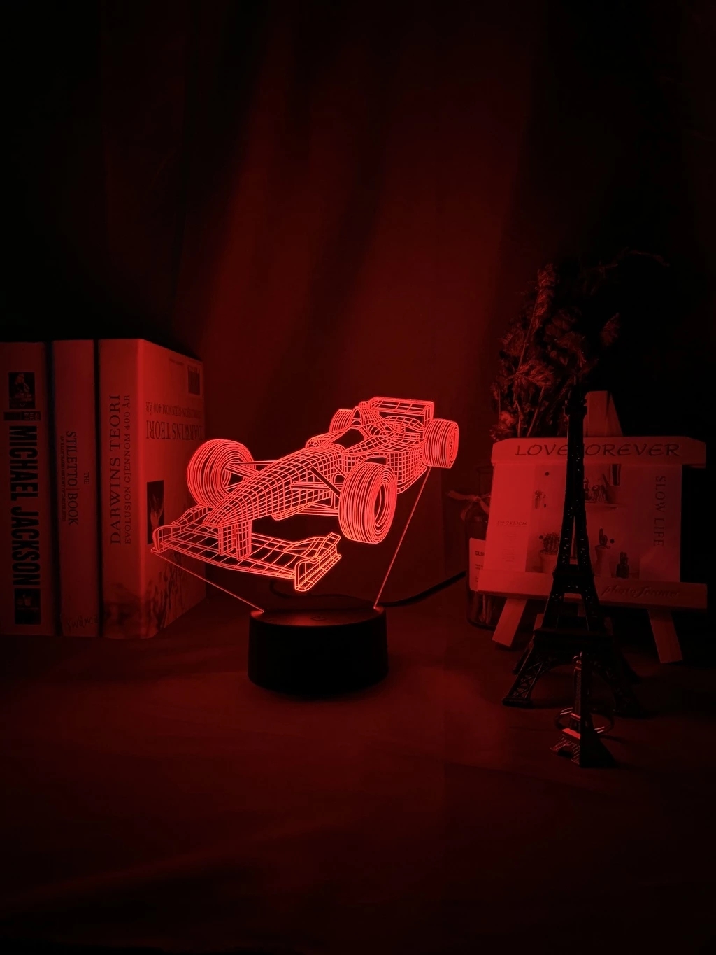 F1 Formula 1 araba yarışı 3d I - Floating Nightstand With Led Light incelemesi ve fiyatı