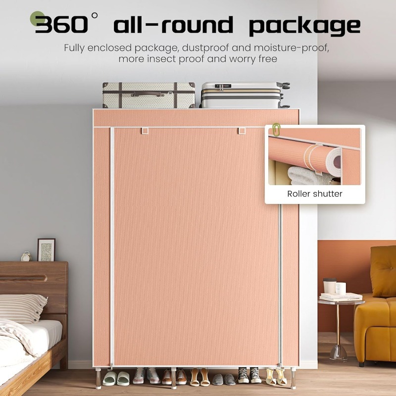 Taşınabilir Gardırop, Bağımsız - Wardrobe Closet Portable Fabric Cover incelemesi ve fiyatı