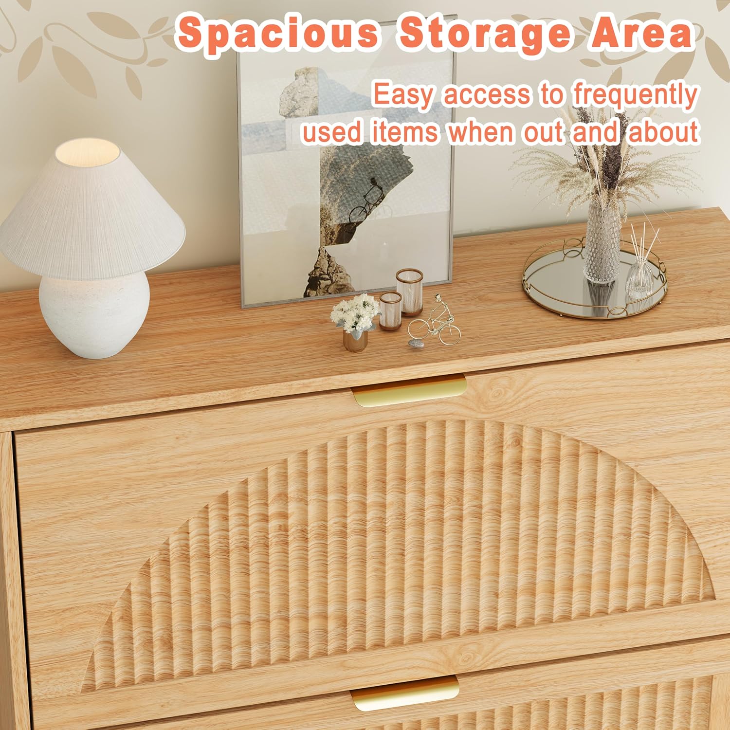Ahşap Ayakkabı Dolabı, 2 Çekme - Shoe Rack Cabinet Narrow Entryway incelemesi ve fiyatı