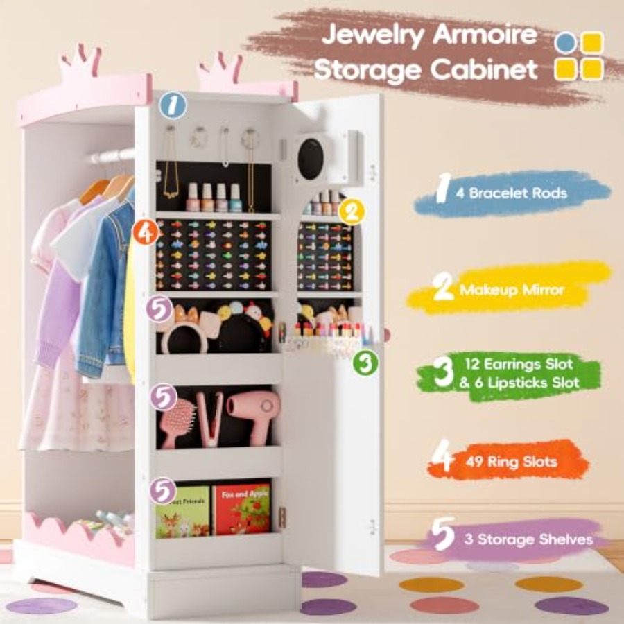 Işıklı, Tam Boy Aynalı ve Müce - Full Length Mirror Jewelry Armoire incelemesi ve fiyatı