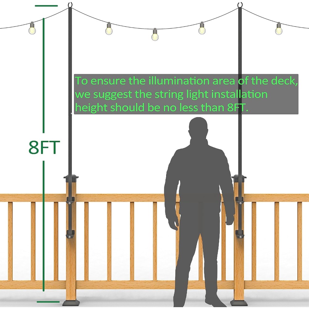 2'li paket ip ışık direkleri - - Outdoor Furniture incelemesi ve fiyatı