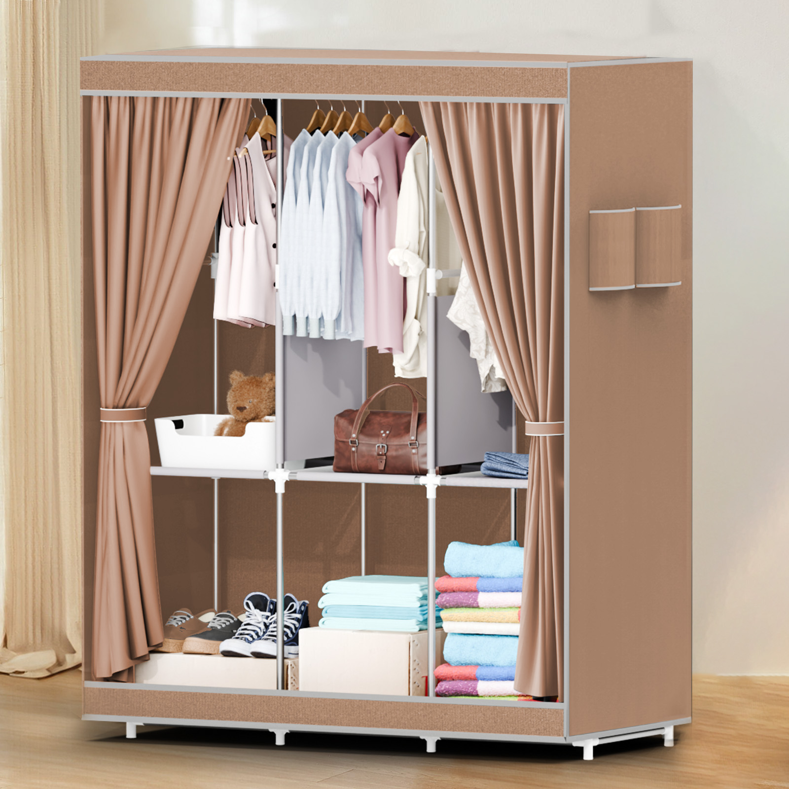 51 İnç Taşınabilir Dolap Gardı - Wardrobe Closet Portable Fabric Cover incelemesi ve fiyatı