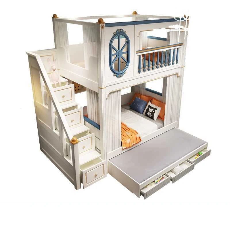 Lüks Çocuk Odası Mobilyaları K - Bunk Bed With Stairs And Slide incelemesi ve fiyatı