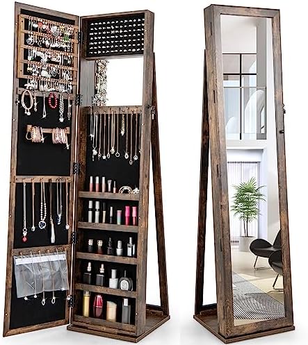 Tam Boy Aynalı Mücevher Dolabı - Full Length Mirror Jewelry Armoire incelemesi ve fiyatı