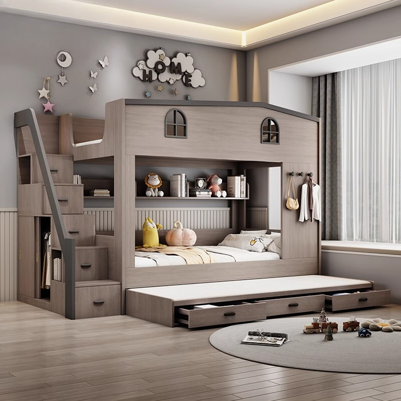İskandinav Çift Katlı Çocuk Ya - Bunk Bed With Stairs And Slide incelemesi ve fiyatı