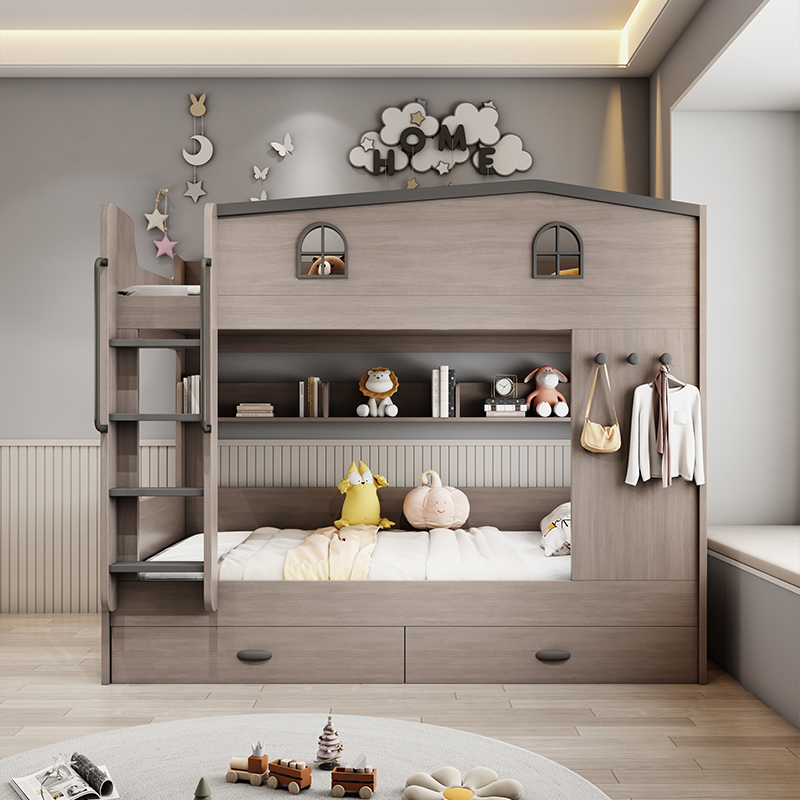 İskandinav Çift Katlı Çocuk Ya - Bunk Bed With Stairs And Slide incelemesi ve fiyatı