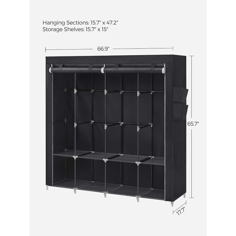 Portatif Dolap, Kapaklı Gardır - Wardrobe Closet Portable Fabric Cover incelemesi ve fiyatı