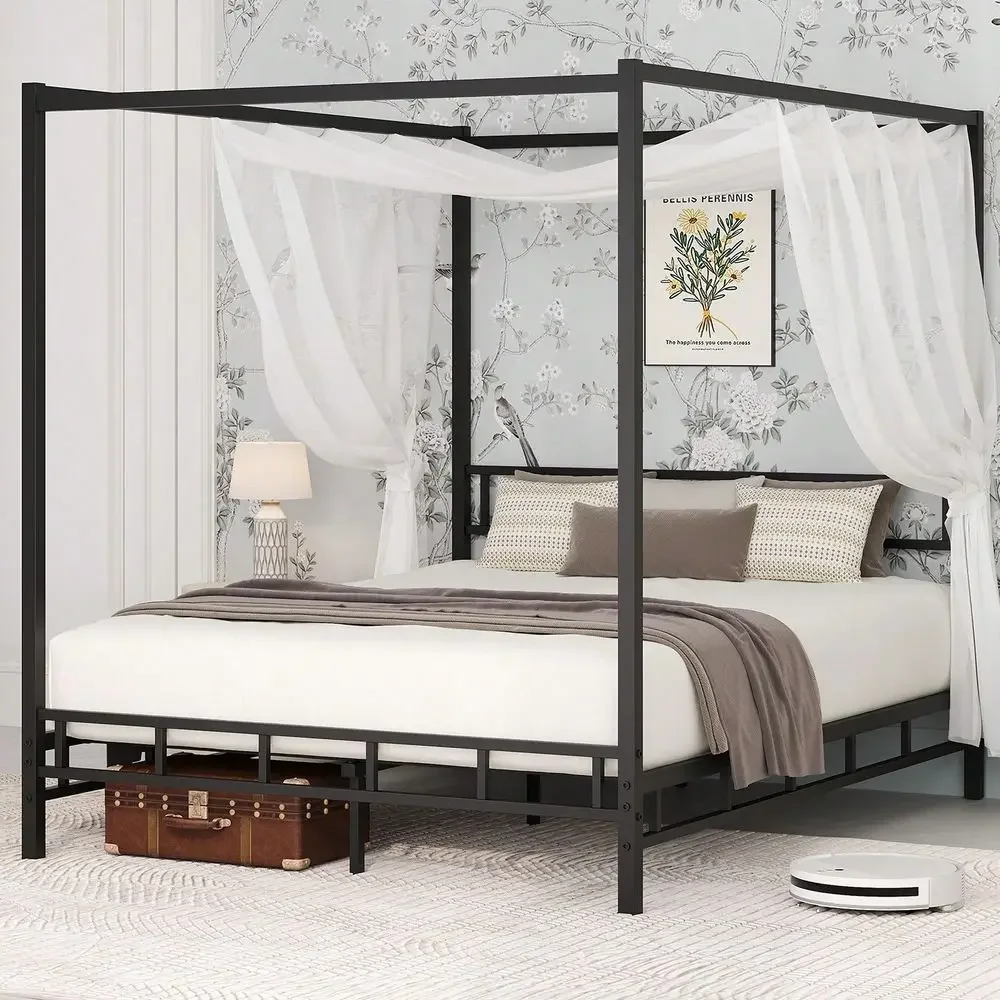 Metal Çerçeveli Karyola, Metal - Canopy Bed Frame Metal Queen incelemesi ve fiyatı