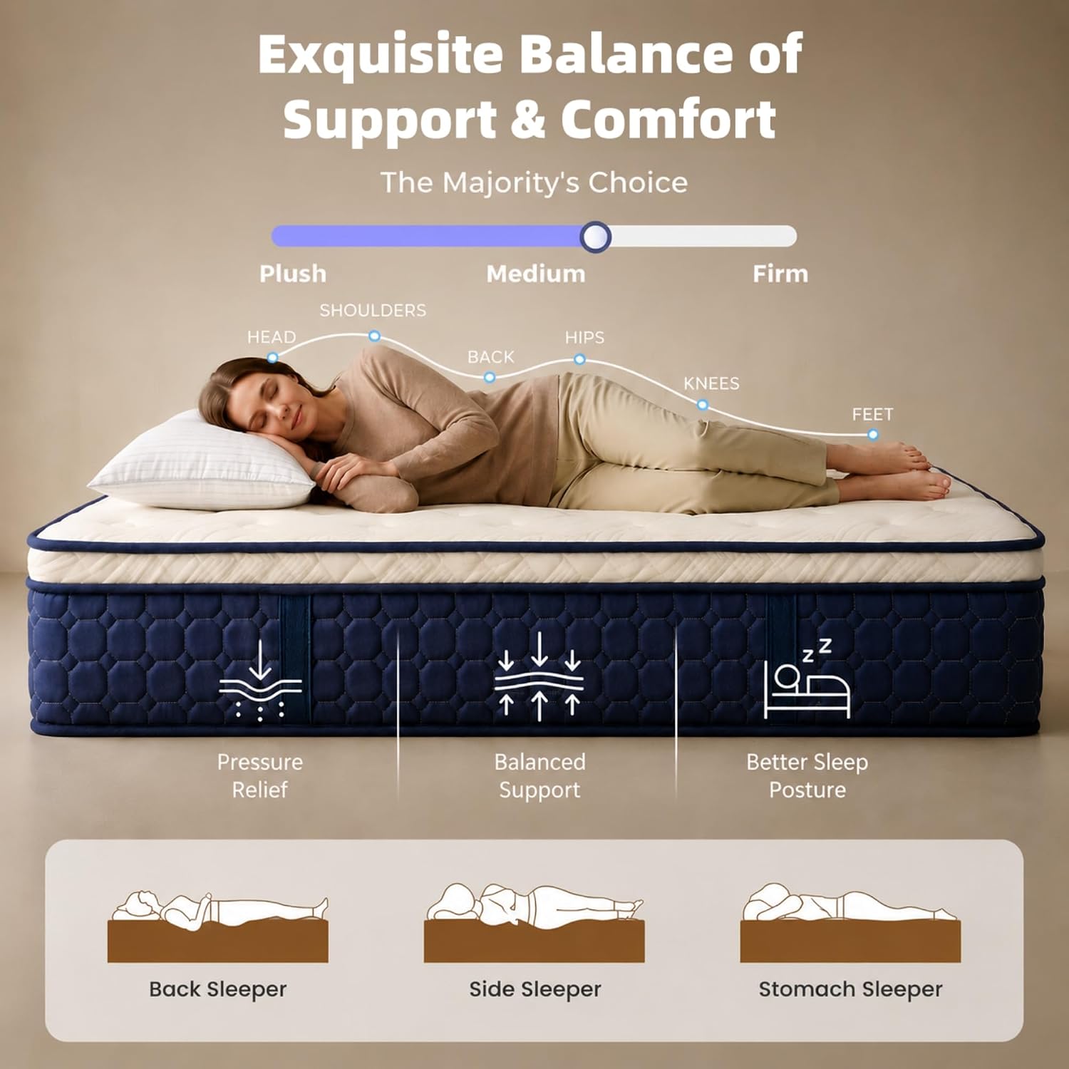 Queen Boy Yatak, 14 İnçlik Kut - Memory Foam Mattress In A Box Queen incelemesi ve fiyatı