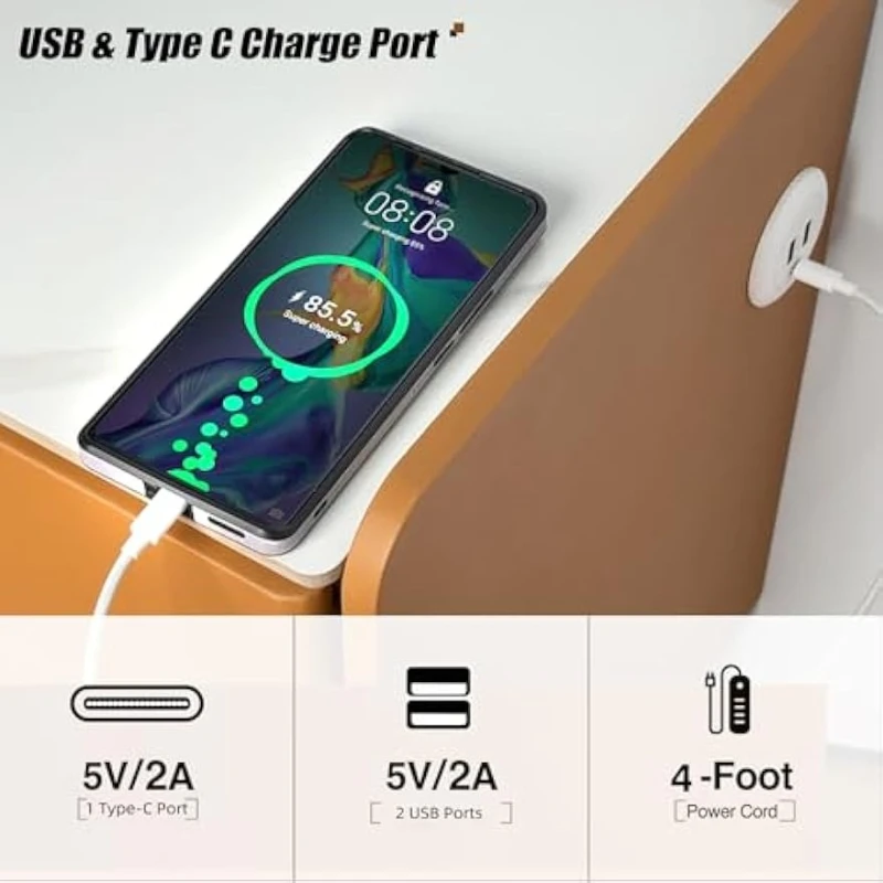 Gizli Kasalı ve Parmak İziyle  - Solid Wood Nightstand 2 Drawers incelemesi ve fiyatı