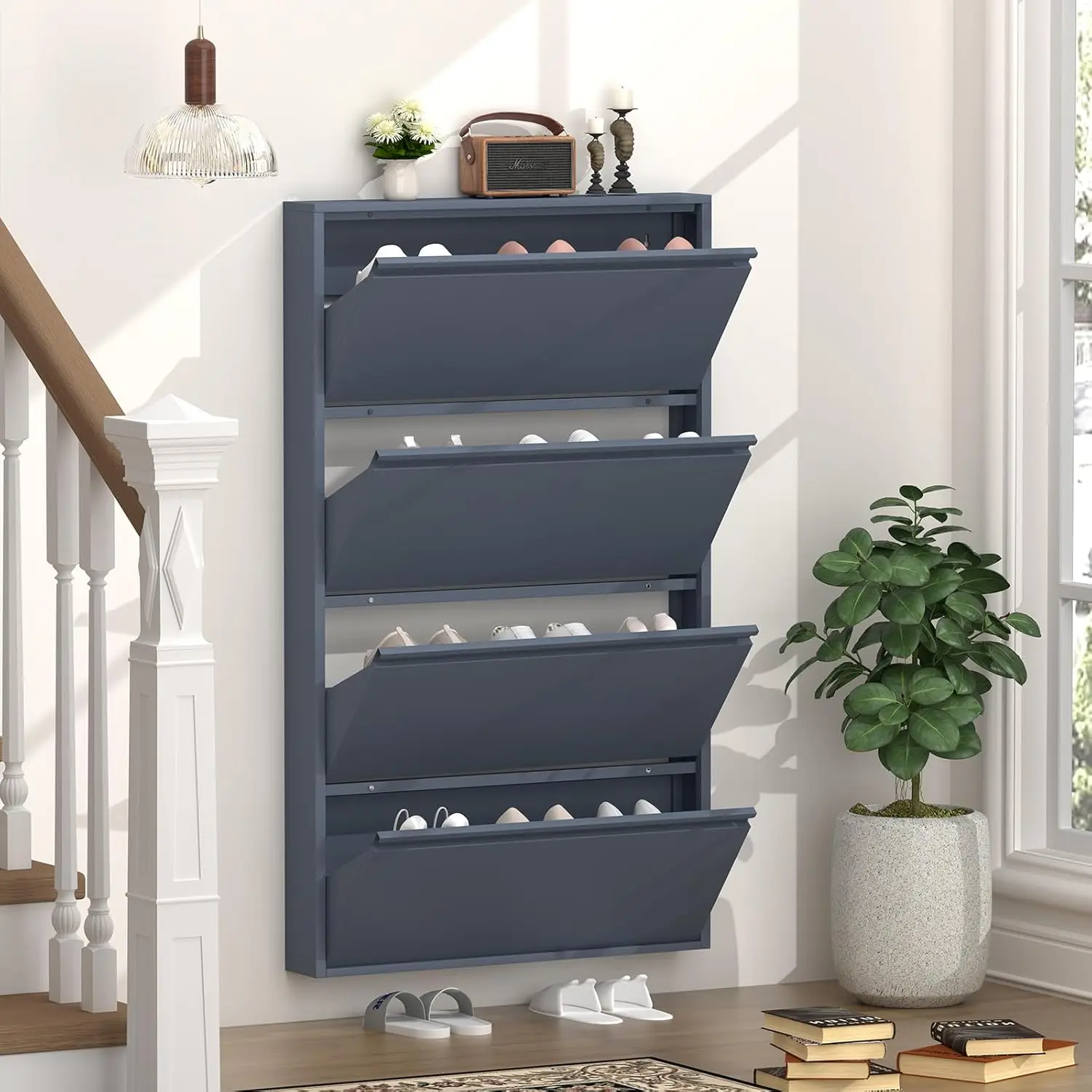 4 Çekmeceli Ayakkabı Dolabı, G - Shoe Rack Cabinet Narrow Entryway incelemesi ve fiyatı