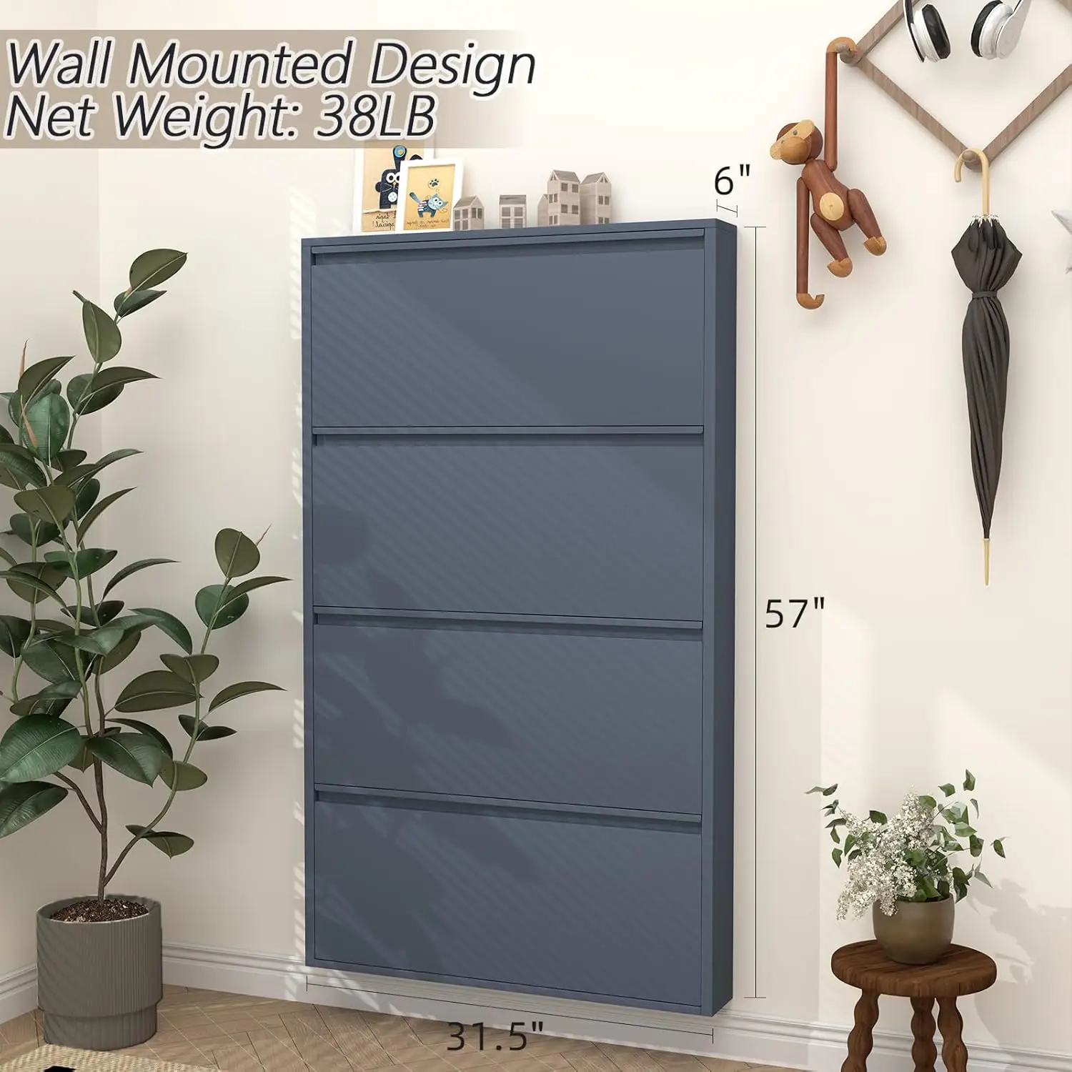 4 Çekmeceli Ayakkabı Dolabı, G - Shoe Rack Cabinet Narrow Entryway incelemesi ve fiyatı