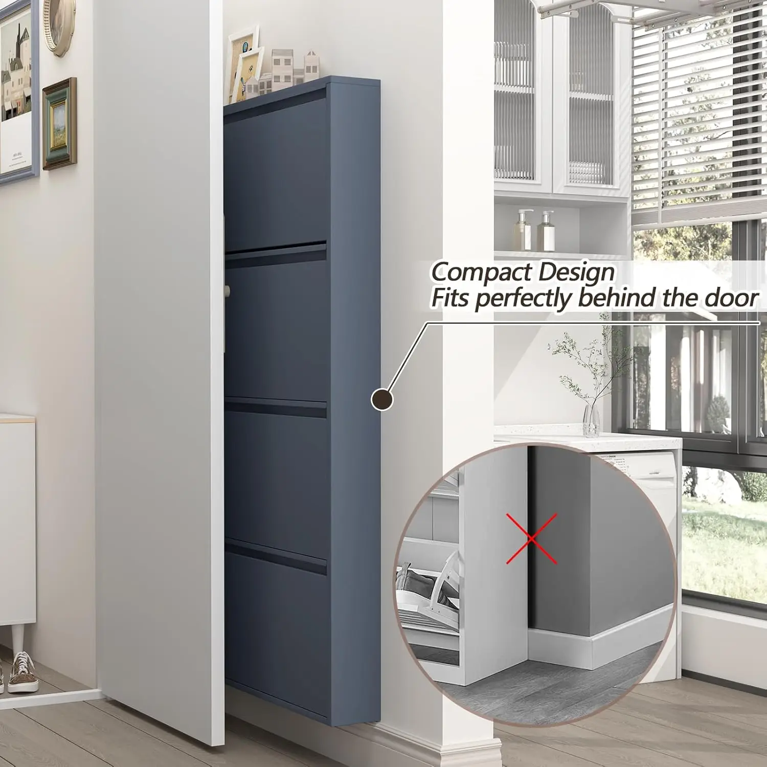 4 Çekmeceli Ayakkabı Dolabı, G - Shoe Rack Cabinet Narrow Entryway incelemesi ve fiyatı