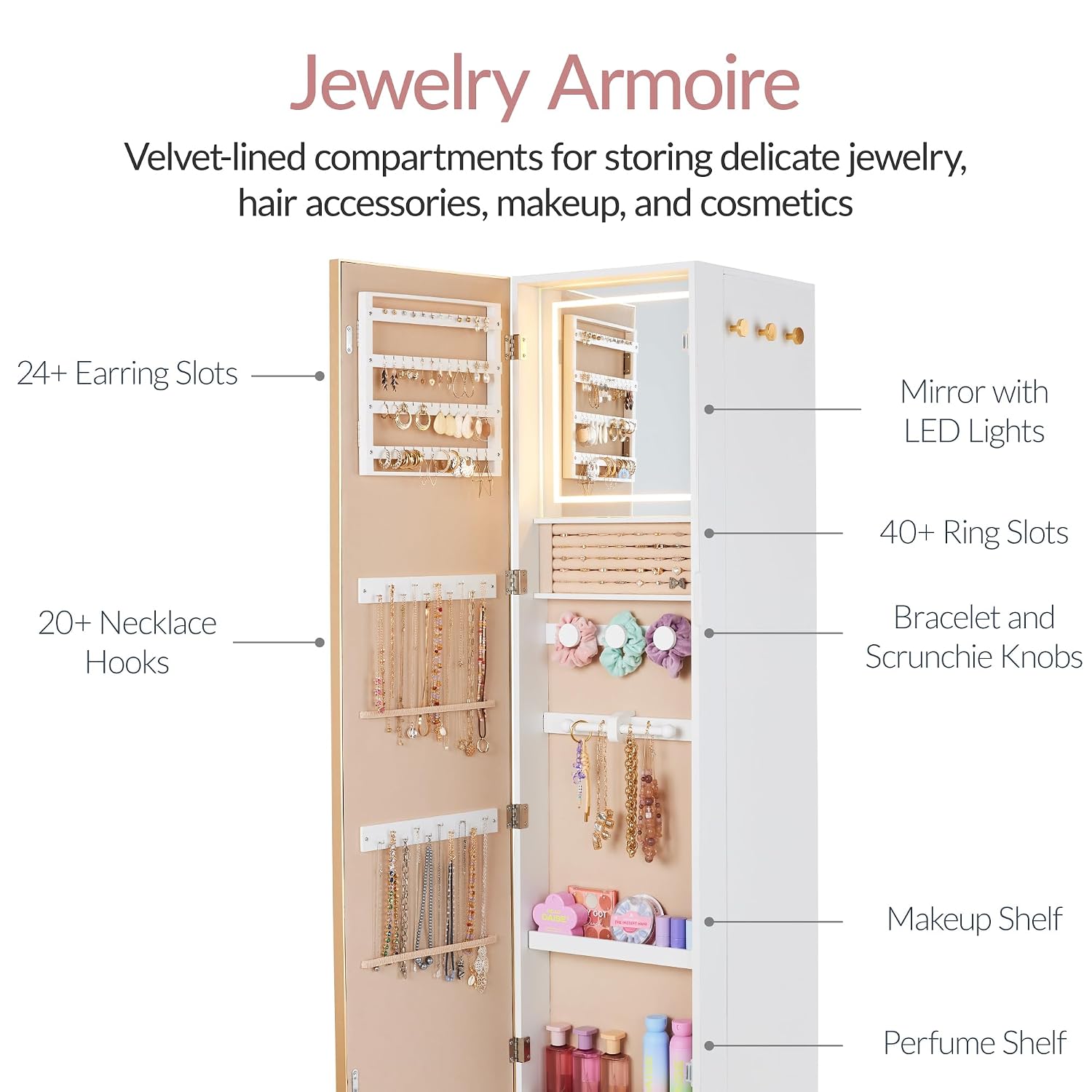 Döner Aynalı ve Saklama Dolapl - Full Length Mirror Jewelry Armoire incelemesi ve fiyatı