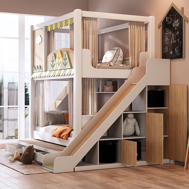 Modern Doğa Temalı Çocuk Ranza - Bunk Bed With Stairs And Slide incelemesi ve fiyatı