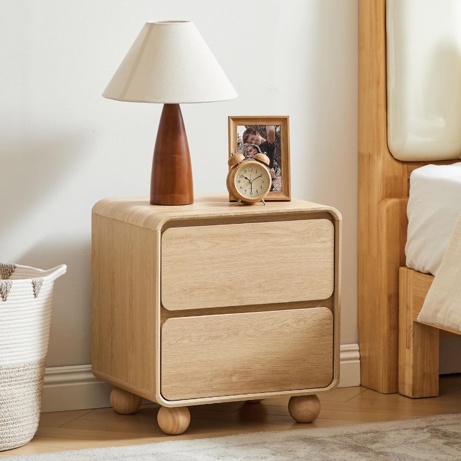 Yatak Odası için 2 Çekmeceli K - Solid Wood Nightstand 2 Drawers incelemesi ve fiyatı